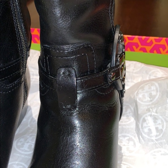 Tory Burch black leather high boot - Picture 8 of 8